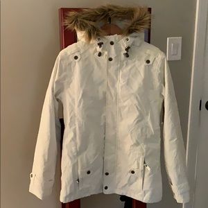 White snowboarding jacket